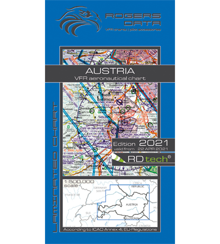 VFR Karte Österreich - Austria 500k 2021